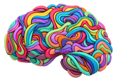 Colorful neural brain